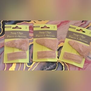 Fuzzy Snap Clip Duo - 3 Pack